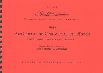 L. Hoeffer- v. Winterfeld: Aus Oper Und Oratorien G F Haende