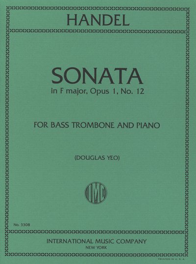 G.F. Händel: Sonata In F Op.1 No.12 (Bu)