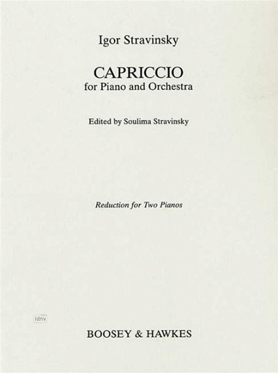 I. Strawinsky: Capriccio, KlavOrch (KA)