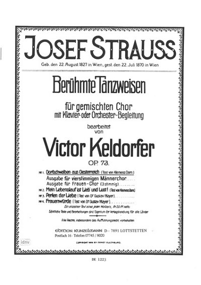 J. Strauss y otros.: Dorfschwalben aus Österreich op. 73