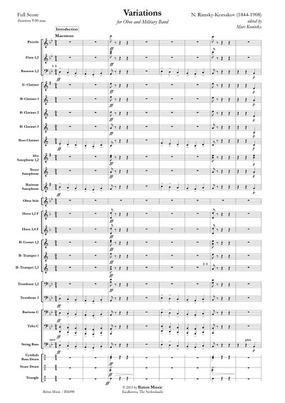 N. Rimski-Korsakow: Variations (Pa+St)