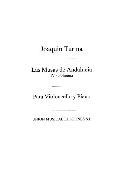 J. Turina: Musas De Andalucia No4 Polimnia Piano