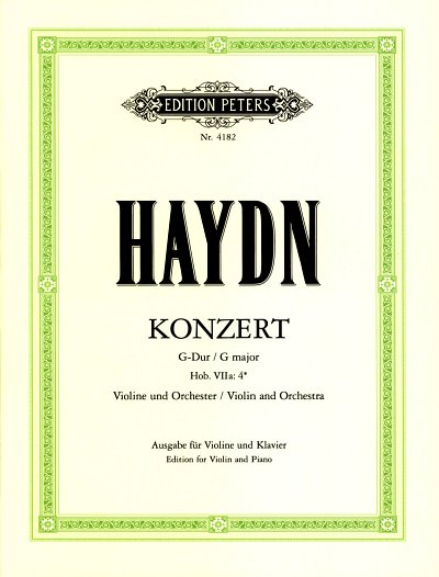J. Haydn: Konzert für Violine und Orchester G, VlOrch (KASt)