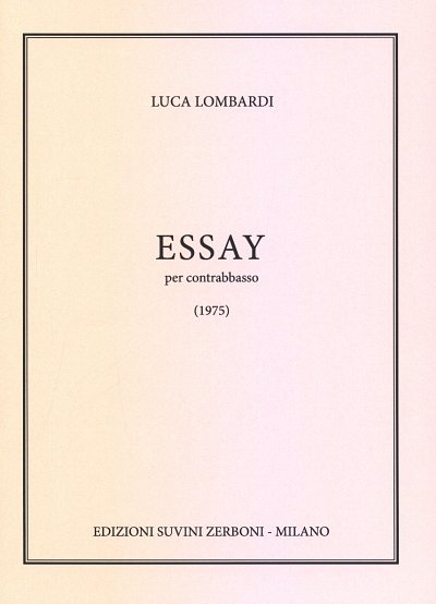 AQ: L. Luca: Essay, Kb (B-Ware)