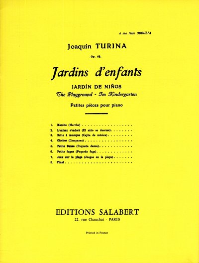 J. Turina: Jardins d'enfants op.63