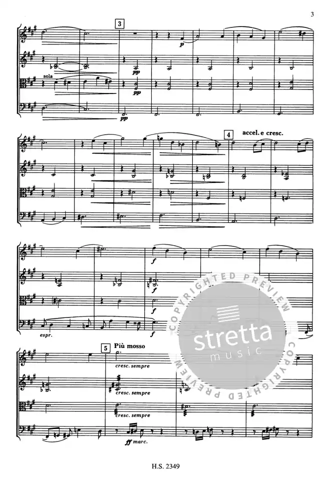 D. Schostakowitsch: Adagio Und Allegretto, 4Str (Pa+St) (2)
