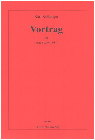 K. Kolbinger: Vortrag (1994), Fag