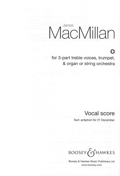 J. MacMillan: O (Part.)