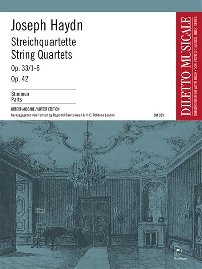 J. Haydn: Streichquartette op. 33 / 1-6 + op. 42 Bandausgabe op. 33/1-6 und 42 Hob. III:37-43