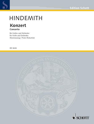 DL: P. Hindemith: Konzert, VlOrch (KASt)