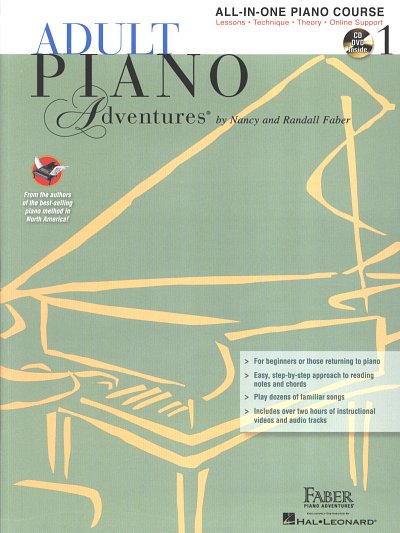 R. Faber: Adult Piano Adventures: All-In-One , Klav (+CDDVD)