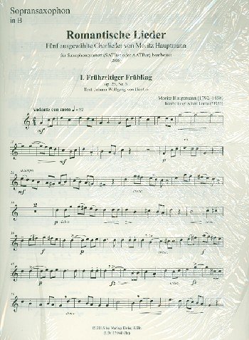 M. Hauptmann: Romantische Lieder Vol. 10 (Stsatz)