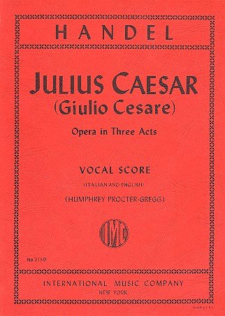 G.F. Händel: Julius Caesar (Giulio Cesare) , GesKlav