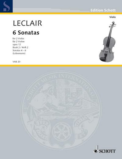 DL: J.-M. Leclair: Sechs Sonaten, 2Vla (Sppa)