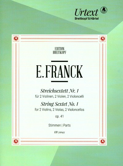 AQ: E. Franck: Streichsextett Nr. 1 Es-dur , 2Vl2Vl (B-Ware)