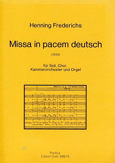 F. Henning: Missa in pacem deutsch (Part.)