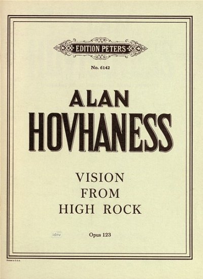 A. Hovhaness: Vision From High Rock Op 123