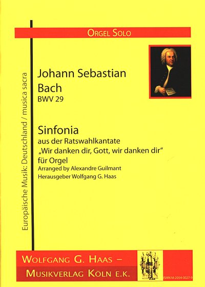 J.S. Bach: Sinfonia Bwv 29, Org