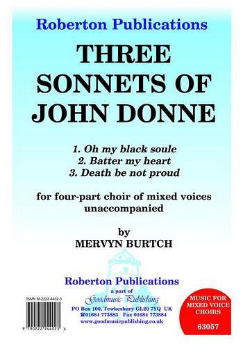 Three Sonnets Of John Donne, GchKlav (Chpa)