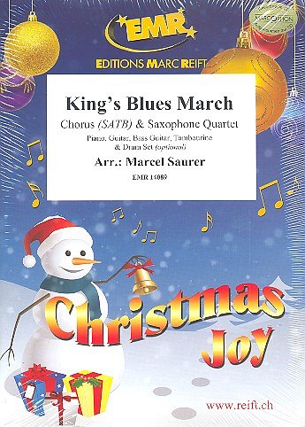 M. Saurer: King's Blues March, Gch4Sax (Pa+St)