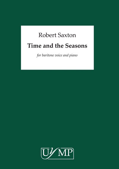 R. Saxton: A Song Cycle, GesBrKlav (Part.)