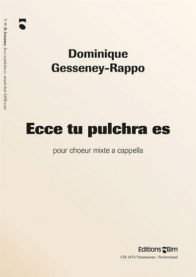 D. Gesseney-Rappo: Ecce tu Pulchra es, Gch (Chpa)