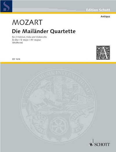 DL: W.A. Mozart: Die Mailänder Quartette, 2VlVaVc (Stsatz)