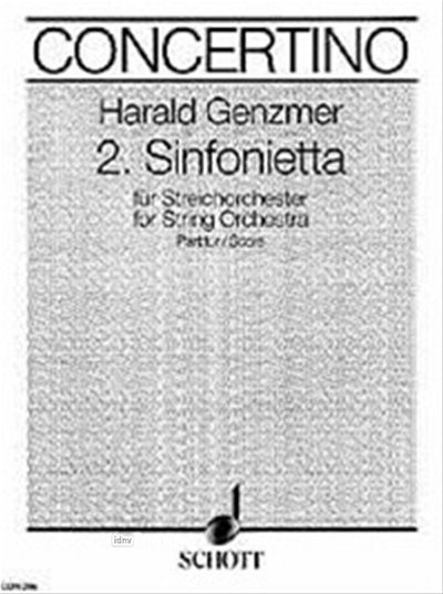 H. Genzmer: 2. Sinfonietta GeWV 128 , Stro (Part.)