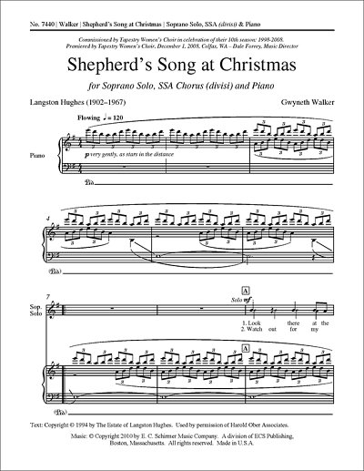 G. Walker: Shepherd's Song at Christmas