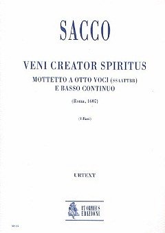 S. Sacco: Veni Creator Spiritus. Motet (Part.)