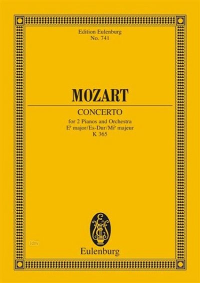 W.A. Mozart: Konzert 10 Es-Dur Kv 365 (316a) Eulenburg Studi