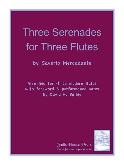 M. Saverio: Three Serenades for Three Flutes, 3Fl (Pa+St)