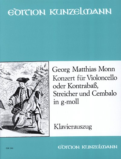 M.G. Monn: Konzert für Violoncello od, Vc/KbStrBc (KlavpaSt)