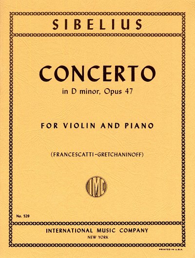 J. Sibelius: Konzert D-Moll Op 47 - Vl Orch