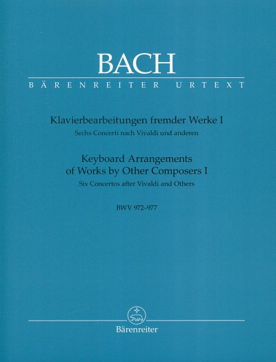 J.S. Bach: Klavierbearbeitungen fremder Werke I B, Cemb/Klav