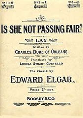 DL: E. Elgar: Is she not Passing Fair?