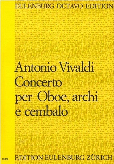 A. Vivaldi: Konzert für Oboe C-Dur PV 44 (Part.)