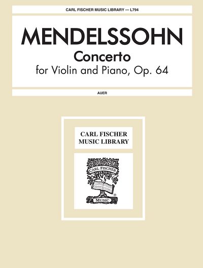 F. Mendelssohn Barth: Concerto op. 64, VlKlav (KASt)