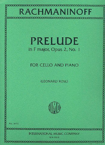 S. Rachmaninow: Prelude F 1 Op 2, VcKlav (KlavpaSt)