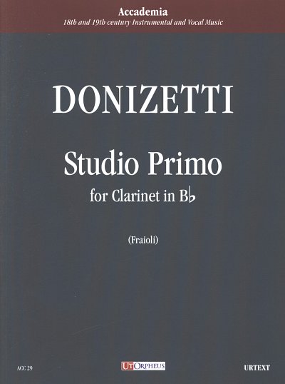 G. Donizetti: Studio primo, Klar(B) (Sppa)