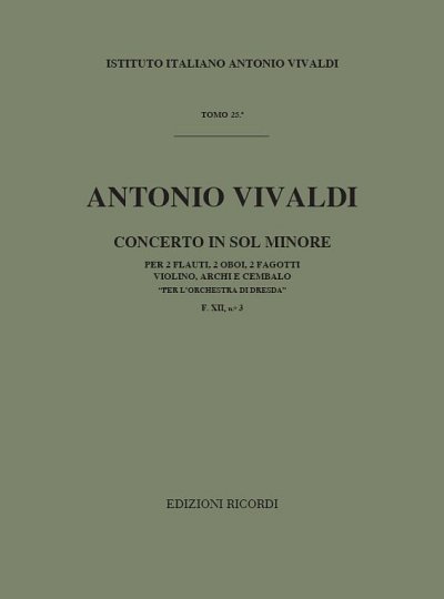Concerto In Sol Minore  (Part.)