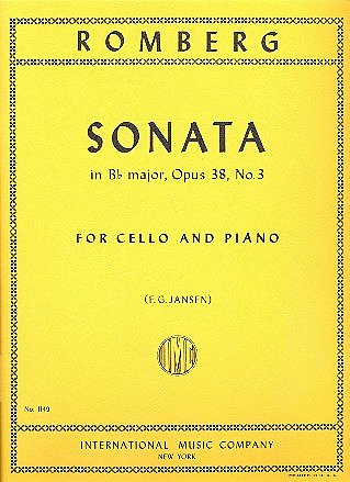 B. Romberg: Sonate 3 Bes-Dur Opus 38 (Jan, VcKlav (KlavpaSt)
