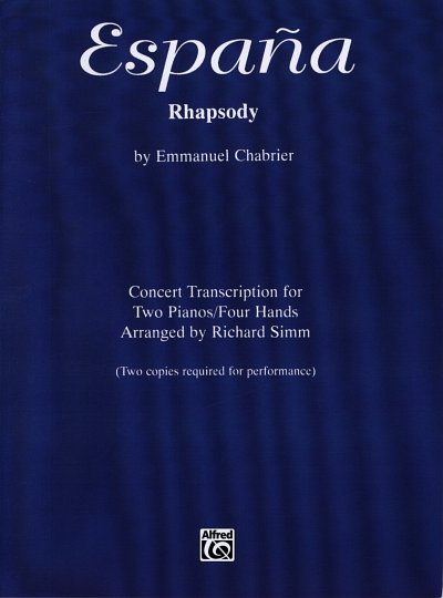 E. Chabrier: Espana - Rhapsody F-Dur Pour Orchestre