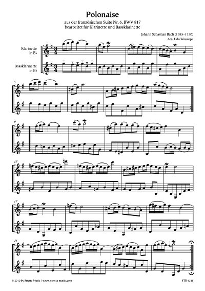 DL: J.S. Bach: Polonaise aus der franzoesischen Suite Nr. 6,
