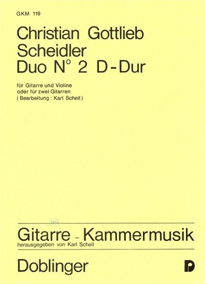 Scheidler Christian Gottlieb: Duo Nr 2 D-Dur
