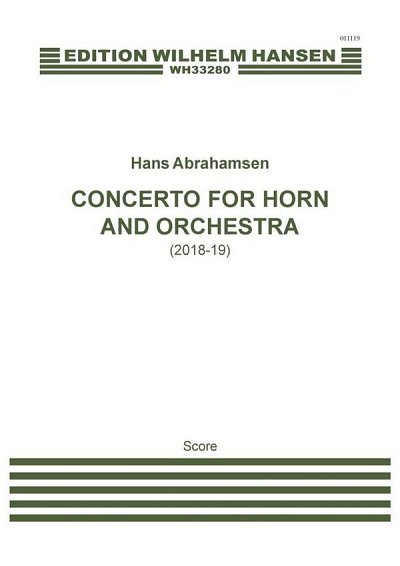 H. Abrahamsen: Concerto for Horn and Orchestra (Part.)