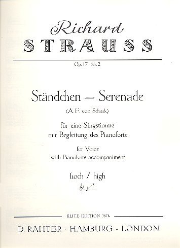 R. Strauss: Sechs Lieder op. 17/2 , GesHKlav