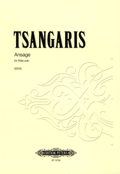 M. Tsangaris: Ansage, Fl