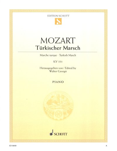 W.A. Mozart: Türkischer Marsch KV 331, Klav