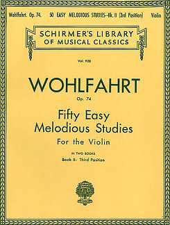 F. Wohlfahrt: 50 Easy Melodious Studies, Op. 74 - Book, Viol